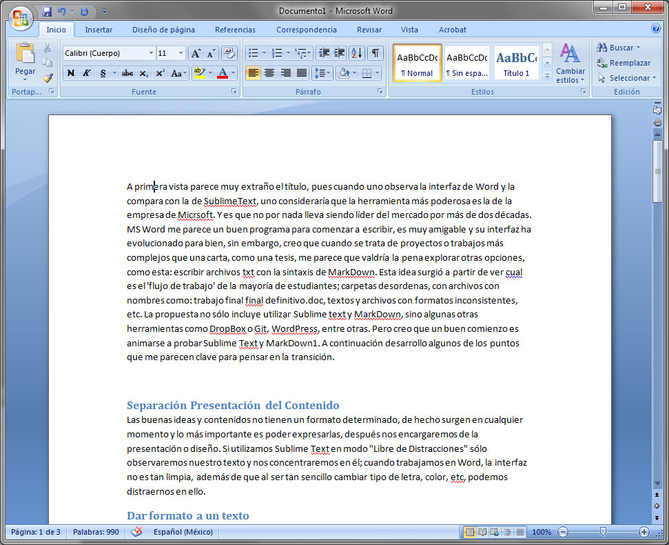 Captura Microsoft Word